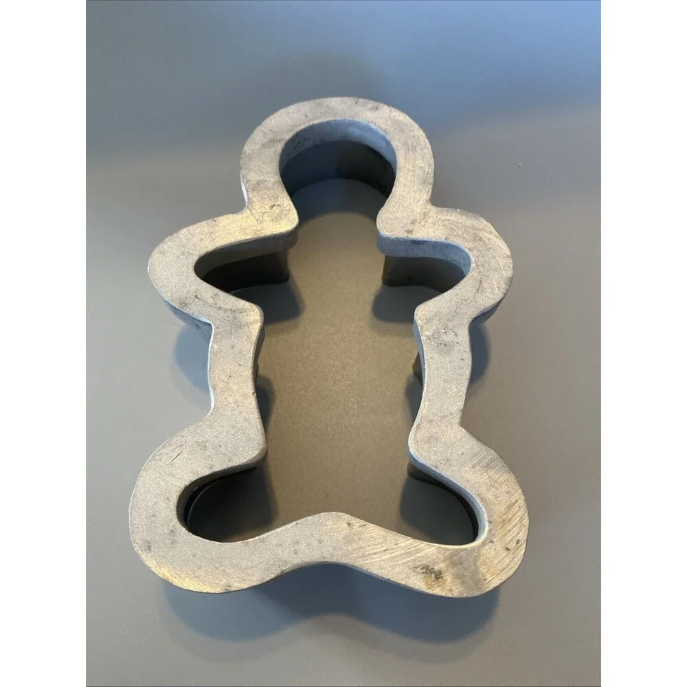 Vintage Metal Back Gingerbread Man Cookie Cutter 6'X4